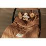 Jollein - Autoschale Fusssack Strickoptik Basic Teddy Biscuit