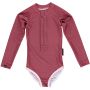 Beach & Bandits - UV Badeanzug Ribbed Garnet Bordeaux