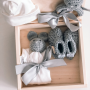 Maylily - Holz Geschenkbox gross Bunny Grau