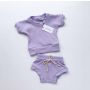 bel&bow - Ribbed Girlie Set Short & Shirt Lilac
