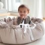 Lilac Sunday - Babyinsel rund 2 in 1 Millie Waffelstoff hellgrau, Spielzeug grau