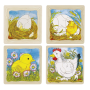 goki - 4 Schichten Puzzle Das Huhn
