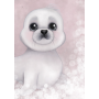 Isla Dream Prints - Poster Seehund Baby pink
