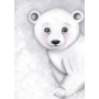 Isla Dream Prints - Poster Polar Bär grau