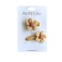 ArchNOllie - Haarclip Set Blümchen Mustard