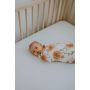 The mini scout - Muslin Swaddle Peony Blooms White