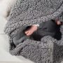 Jollein - Kuschelwrap Plüsch Bunny Storm Grey