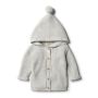wilson & frenchy - Cloud Grey Strick Jacke Pommel