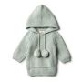 wilson & frenchy - Fern mint Strick Hoodie Pommel
