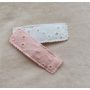 Mae & Rae - Haarklammer Set Pink & Weiss Broderie