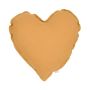 Cotton & Sweets - Herz Kissen Leinen Caramel
