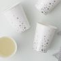 Ginger Ray - Partybecher Metallic silver Star
