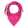 Maylily - Bambus Triangel Schal mit PomPom Fuchsia Pink