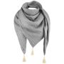 Maylily - Muslin Triangel Schal Tassel Grau Vanilla