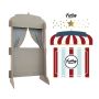 Dekornik - Puppentheater & Buchregal 2 in 1 Popcorn Shop