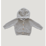 Jamie Kay - Strick Jacke Fleck Teddy grau