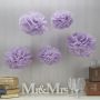 Ginger Ray - Vintage Lace Papier PomPoms lilac
