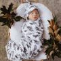 Snuggle Hunny - Swaddledecke Quill Federn mit Beanie