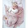 Qbana Mama - Bambus Häkeldecke Puderrosa