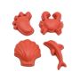 Scrunch - 4er Set Sandförmchen Rust Orange