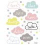 Lilipinso - Wandsticker Clouds multicolor