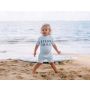 Beach & Bandits - UV Badeoverall Ocean Child kurz Weiss/blau