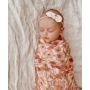 Mae & Rae - Swaddle Blossom dunkel