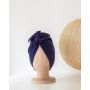 Looks by Luks -  Turban Samt Navy Blue