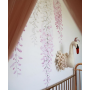 Little Rae Prints - Wandsticker Wisteria rosa 1/2 Set