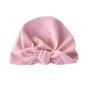 ArchNOllie - Turban gerippt Single Bow Blush